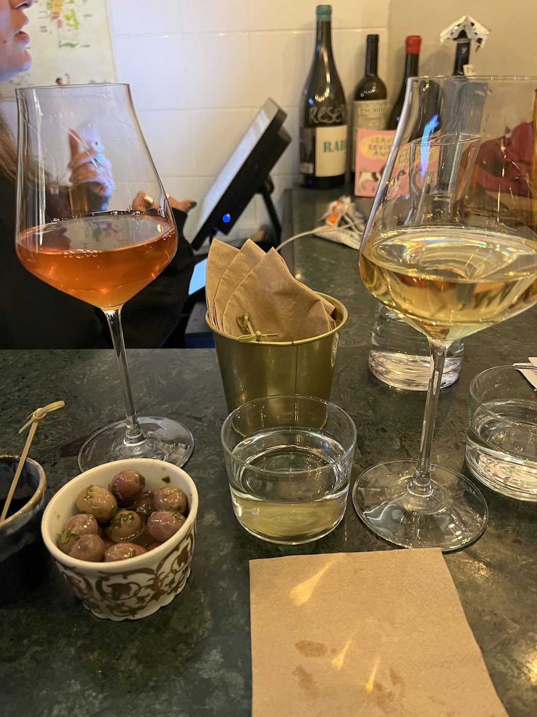 Locals & Nomads Natural Wine Bar & Shop inside the restaurant