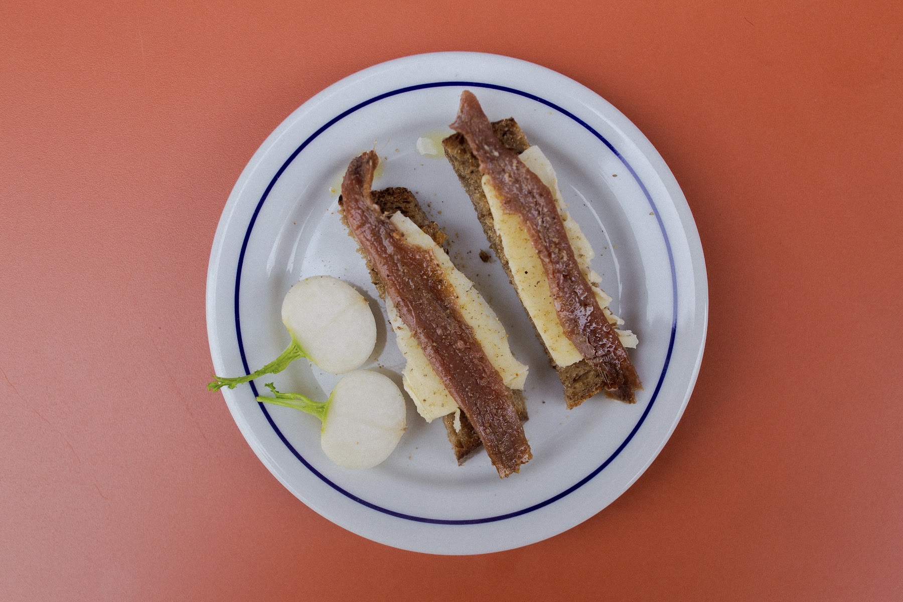 anchovy and cheese toast